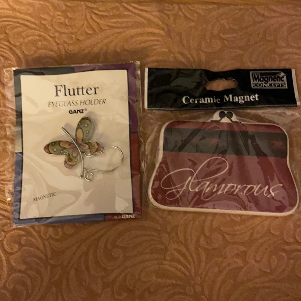 Refrigerator magnet purse &  eyeglass holder